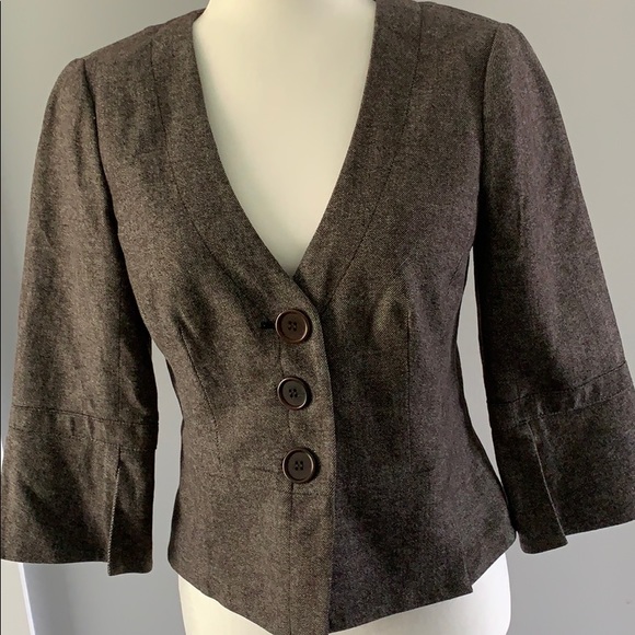 Trina Turk Brown Jacket, Size 6 - Picture 7 of 8